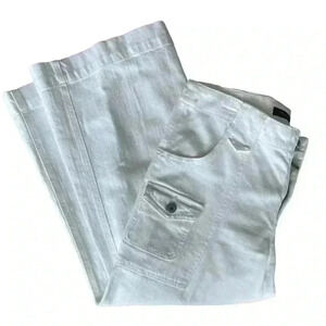 Karen Kane Denim Crop Jeans in White Size 4 EUC